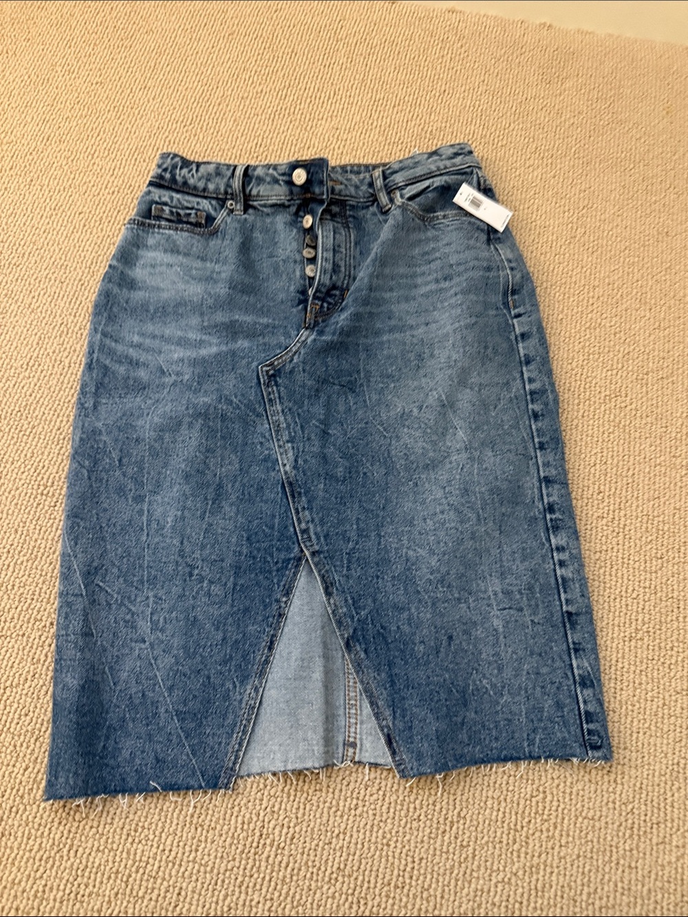 Nwt NWT Old Navy High-Waisted Button-Fly Denim Jean Skirt Pencil size 6